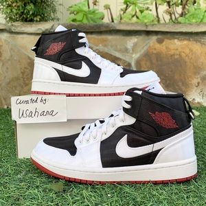 Women’s Nike Air Jordan 1 mid utility panda shoes